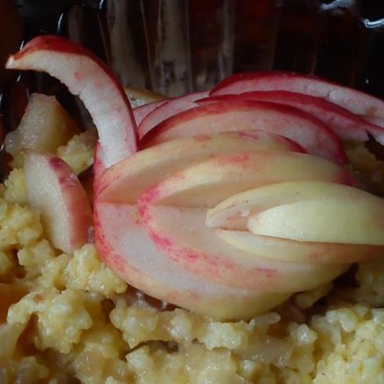 Рецепт янтарной каши с сыром