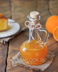 Апельсиновый сироп для пропитки бисквита