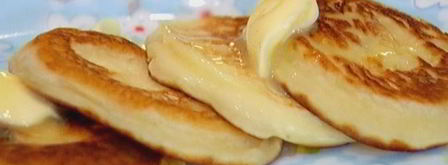 кефирные оладушки с кленовым сиропом. Шаг 5