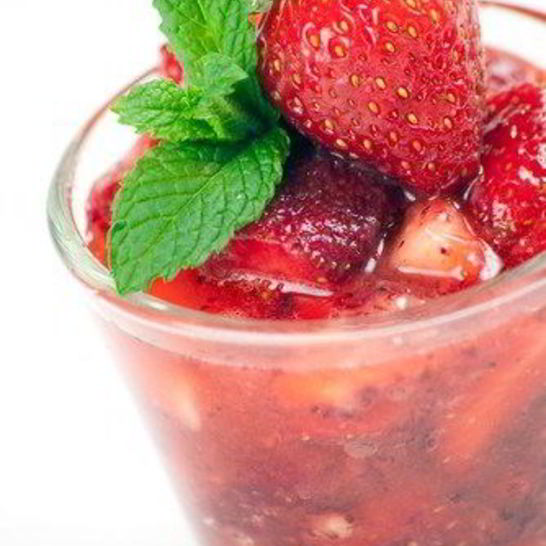 Рецепт клубнично-яблочного пунш