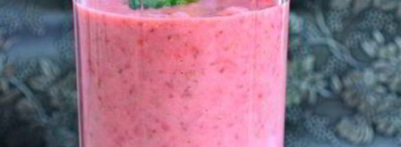 клубничный коктейль с мятой. Шаг 4