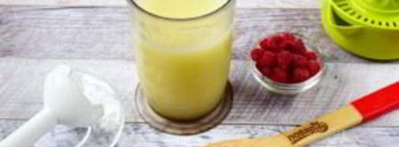 напиток из дыни и малины. Шаг 2