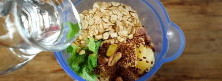 ананасово-мятный смузи с фисташками. Шаг 7