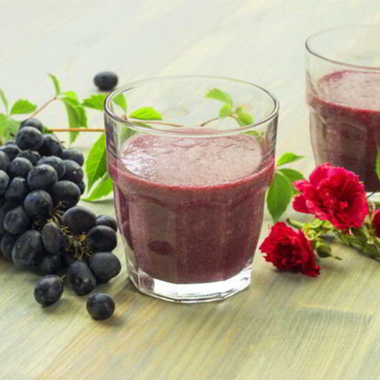 Рецепт бананова-виноградного смузи