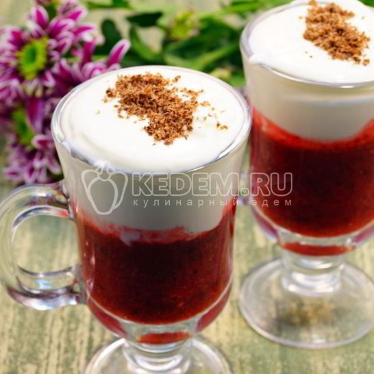 Рецепт брусничного смузи со сливками