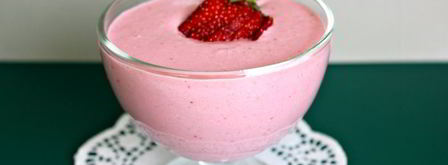 клубничный смузи с творогом и овсяными хлопьями. Шаг 6