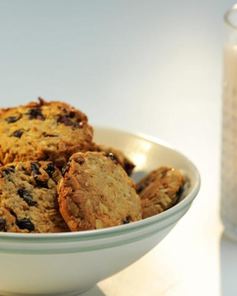 Печенье Фитнес и овсяный смузи с клюквой