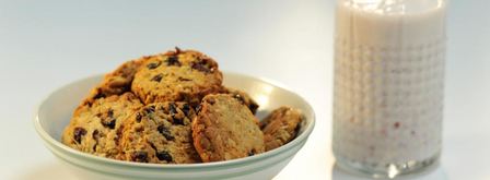 печенье фитнес и овсяный смузи с клюквой. Шаг 5