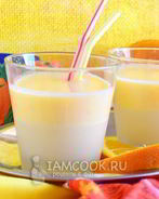 Смузи из кефира с апельсином