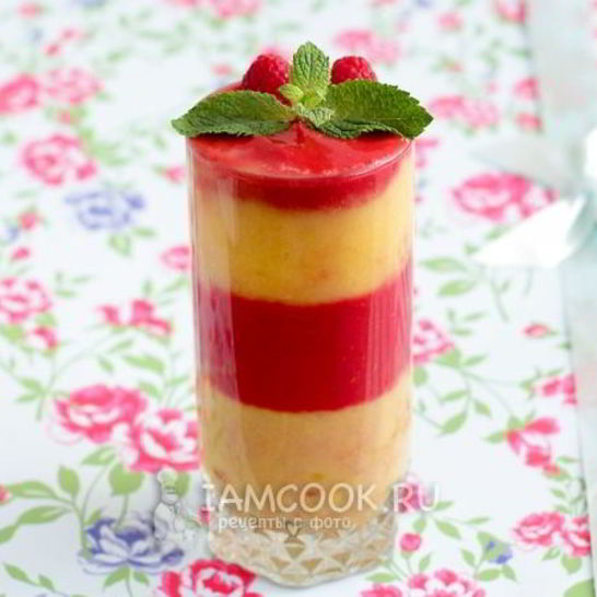 Рецепт смузей из персика и малины