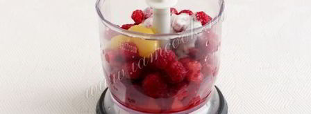 смузи из персика и малины. Шаг 6