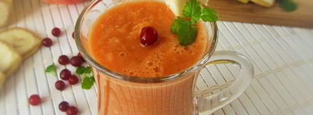 смузи с бананом и морковным соком. Шаг 6