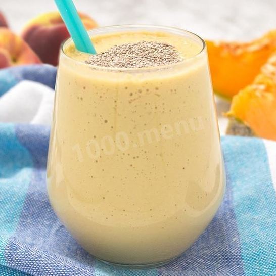 Рецепт смузей с дыней, бананом и персиком