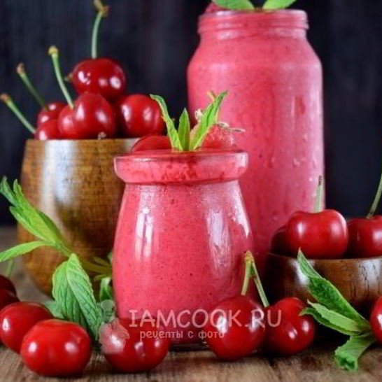 Рецепт смузей с малиной и черешней