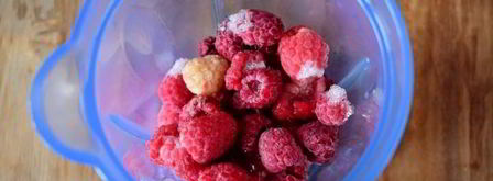 смузи с малиной и черешней. Шаг 7