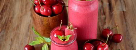 смузи с малиной и черешней. Шаг 14