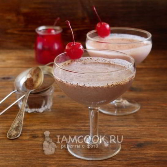 Рецепт смузей с творогом, вишней и какао