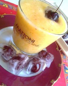 Смузи Вкусняшка из дыни и персика