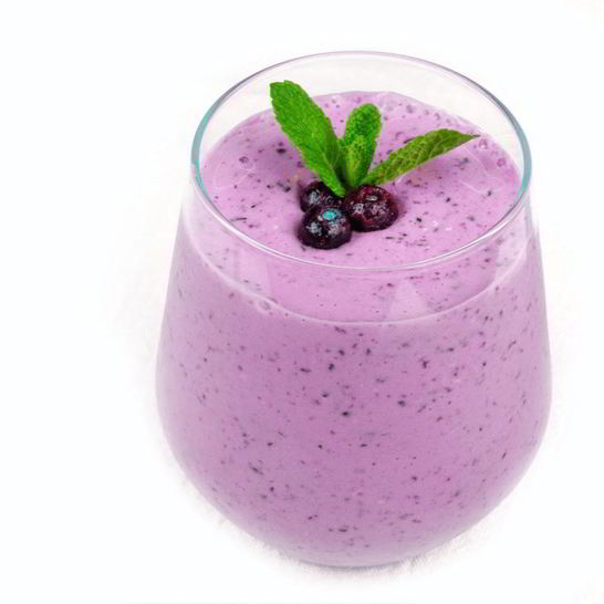 Рецепт ягодного смузи черничный маффин