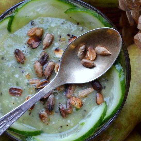 Рецепт зеленого смузи с киви и огурцом