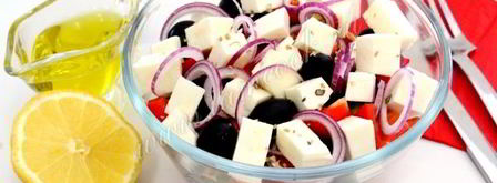 греческий салат с брынзой. Шаг 8