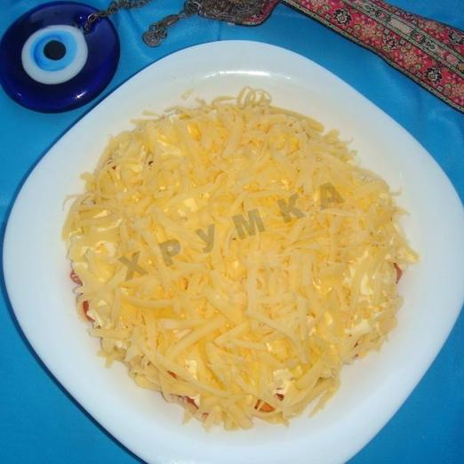 Классический Восточный Салат с колбасой