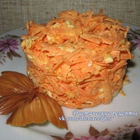 Рецепт морковна-чесночного салат