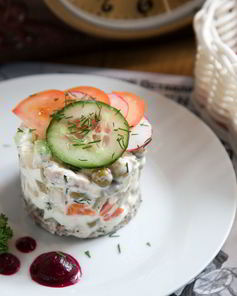 Оливье с курицей