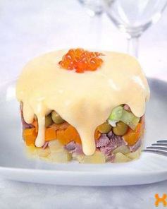 Оливье с языком