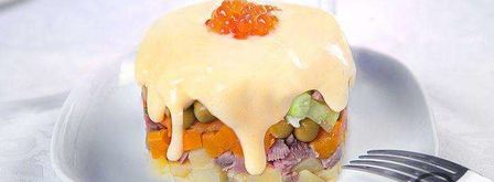 оливье с языком. Шаг 5