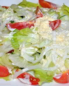 Салат Айсберг с сырной заправкой