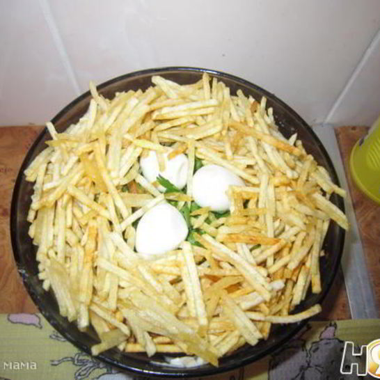 Рецепт салата гнездо перепелки