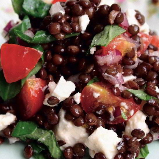 Рецепт салата из чечевицы и феты