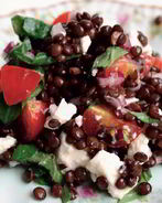 Салат из чечевицы и феты