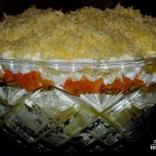 Рецепт салата из горбуши и картофеля