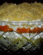 Салат из горбуши и картофеля