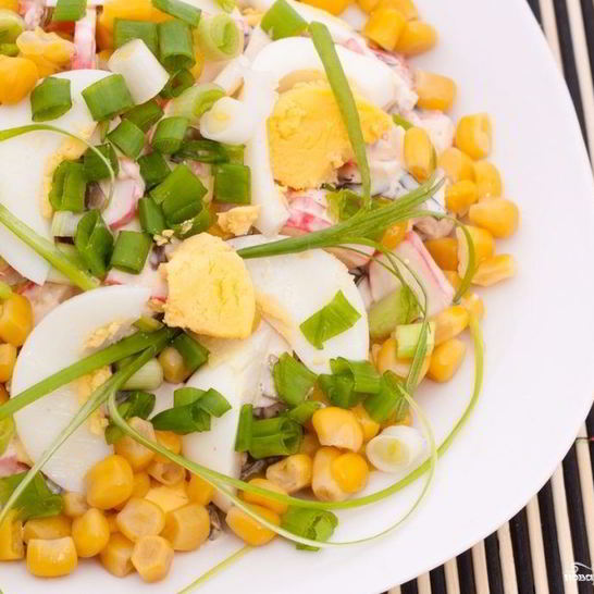 Рецепт салат из маринованной кукурузы