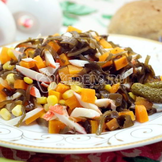 Рецепт салата из морской капусты