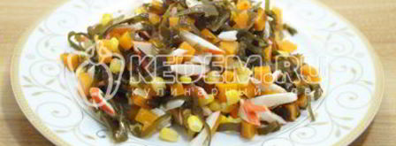 салат из морской капусты. Шаг 7