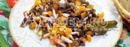 салат из морской капусты. Шаг 8