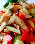 Салат из мяса и овощей