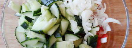 салат из мяса и овощей. Шаг 6