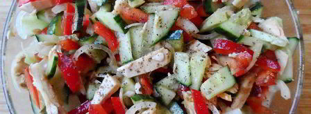 салат из мяса и овощей. Шаг 7