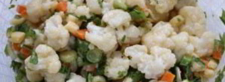 салат из цветной капусты с сыром. Шаг 4