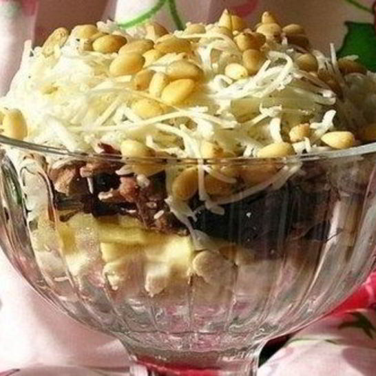 Рецепт салата княжеского с курицей и черносливом