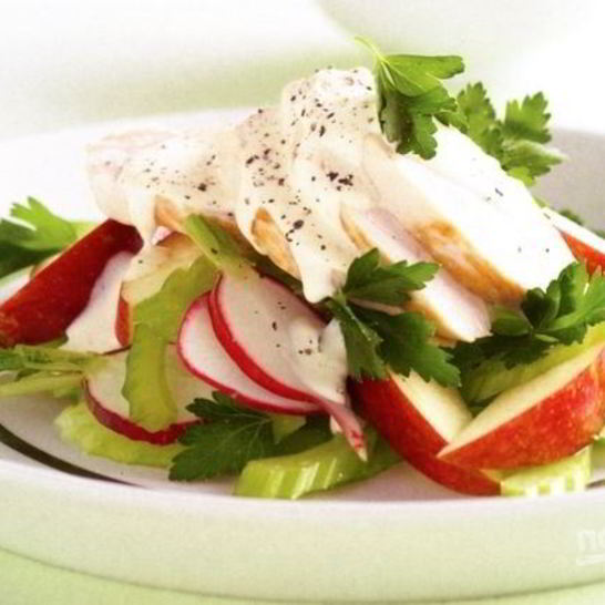 Рецепт салата курица с сельдереем