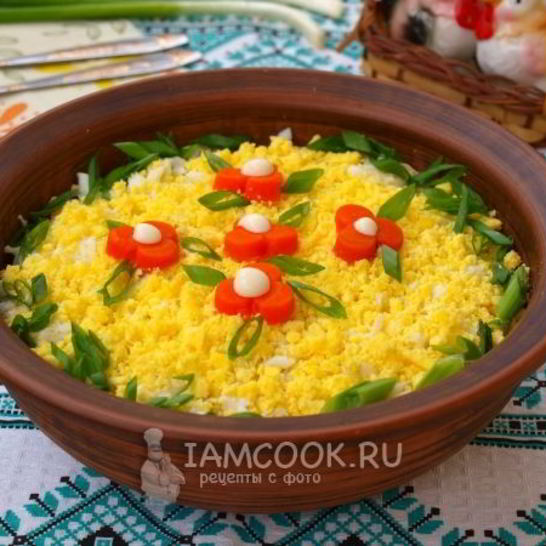 Рецепт салата мимоза с горбушей