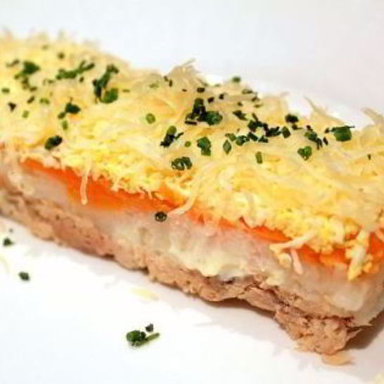 Рецепт салата мимоза с сардиной