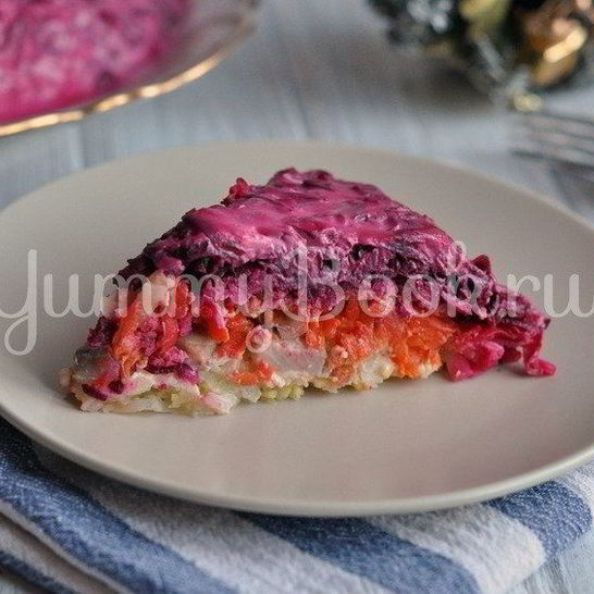 Рецепт салата сельдь под шубой
