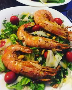 Салат с аргентинскими креветками